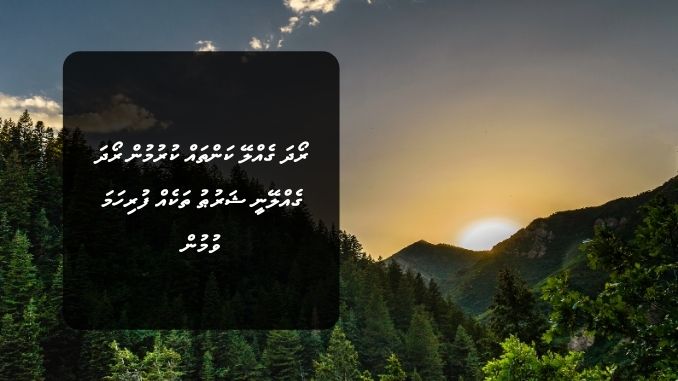 ރޯދަ ގެއްލޭ ކަންތައް ކުރުމުން ރޯދަ ގެއްލޭނީ ޝަރުޠު ތަކެއް ފުރިހަމަ ވުމުން