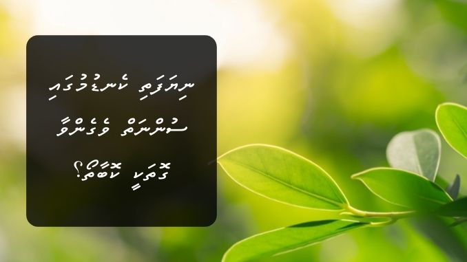 ނިޔަފަތި ކެނޑުމުގައި އިނގިލީގެ ވަކި ތަރުތީބެއްވޭތޯއެވެ؟