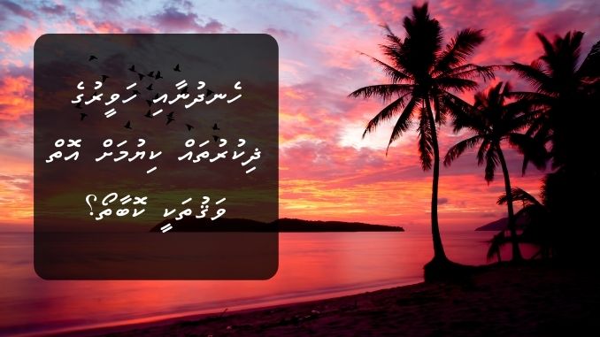 ހެނދުނާއި ހަވީރުގެ ޛިކުރުތައް ކިޔުމަށް އޮތް ވަޤުތަކީ ކޮބާތޯ؟