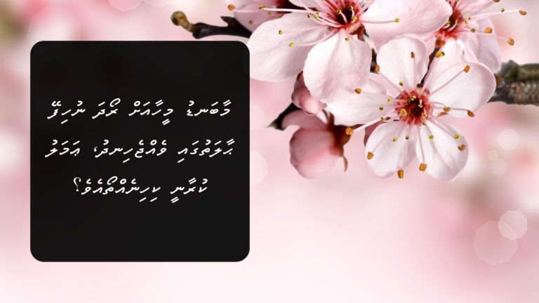 މާބަނޑު މީހާއަށް ރޯދަ ނުހިފޭ ޙާލަތުގައި ވެއްޖެހިނދު، ޢަމަލު ކުރާނީ ކިހިނެއްތޯއެވެ؟